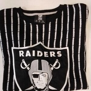 NFL Raiders Black and White Logo Sweater